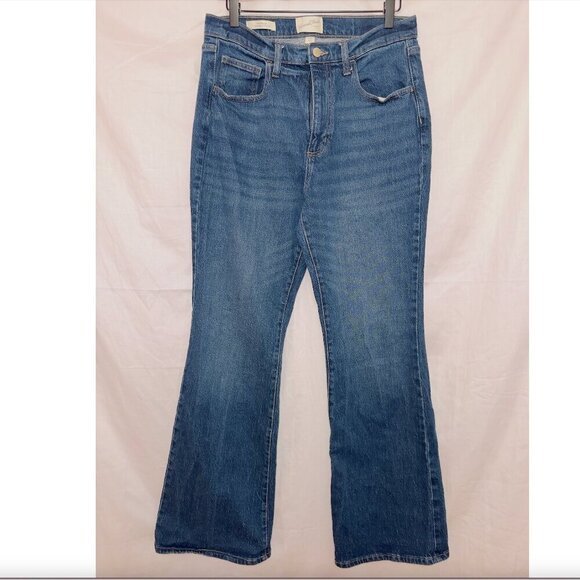 Universal Thread Dark Wash Denim High Rise Flare Jeans size 10 - Picture 1 of 7
